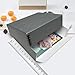Lineco Museum Archival Storage Box, 9.75x12.75x3 in. Drop Front Design. Acid-Free with Metal Edge. Organize Photos, Pictures, Prints, Documents, Crafts, DIY. Gray, 2 Pack