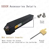 Maifix SSSCR2020K09 CNC Lathe Holders Solid 20mm 25mm Carbide Inserts Machining Cutting Cutter External Turning Tools