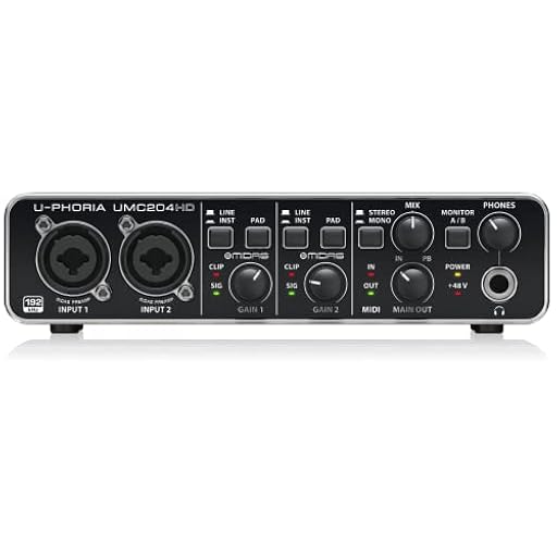 Behringer U-PHORIA UMC204HD Interface de audio/midi usb | Ya disponible en tu tienda friki favorita! En mundofriki.es!