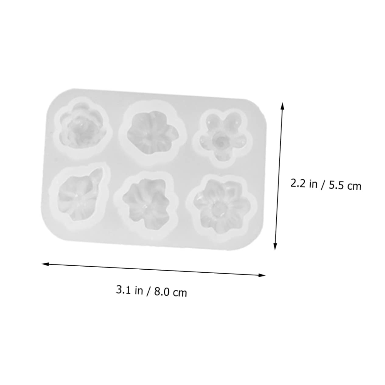6piezas Moldes De Para Flores Forma De Margarita Perfectos Para Decoraciones Jabones Artesanales y Personalizados