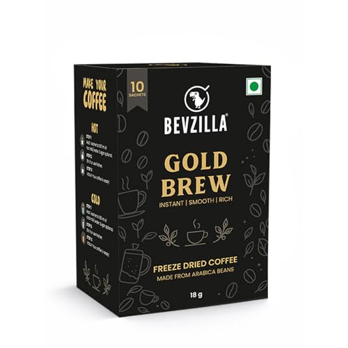 Image of Bevzilla Coffee Combo Pack | Gold Brew, Hazelnut & Classic 0.9g Sachets with 20 Assorted | Instant Single Serve Coffee Variety Box