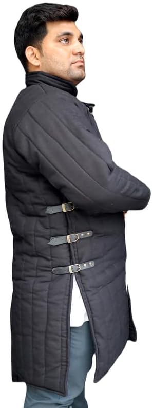 Miniatura 4 de THE MEDIEVALS Medieval Espesor Acolchado Mangas Completas Gambeson Abrigo Aketon Chaqueta Armadura