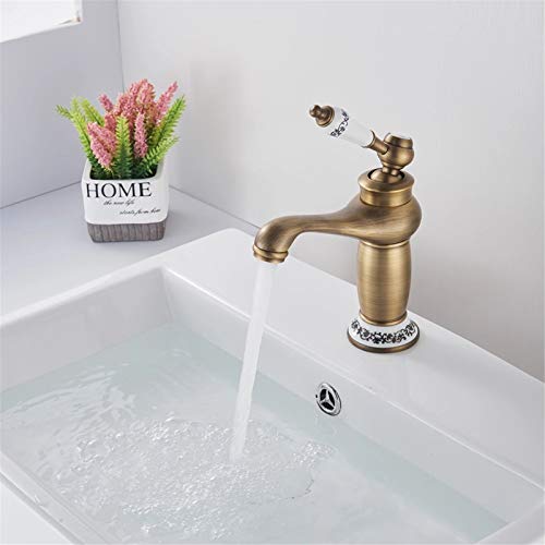 Mitigeur salle de bain cascade laiton évier grue eau argent - 3