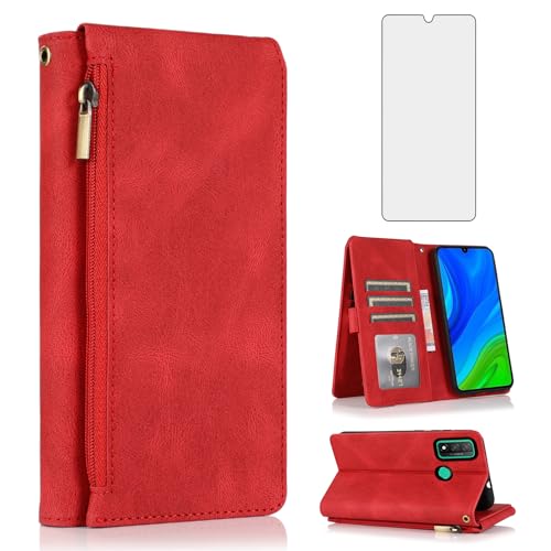 Protégez votre Huawei P Smart 2020 avec cet étui portefeuille zippé antichoc