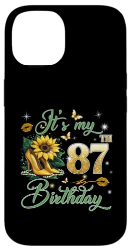 It�fs My 87th Birthday Pink 87 Years Old Birthday Queen Party �X�}�z�P�[�X iPhone 14 �p