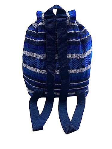 BLUE LINES, UNISEX, LARGE, BACKPACK, WOVEN, CANVAS, DRAWSTRING, BEACH BAG2