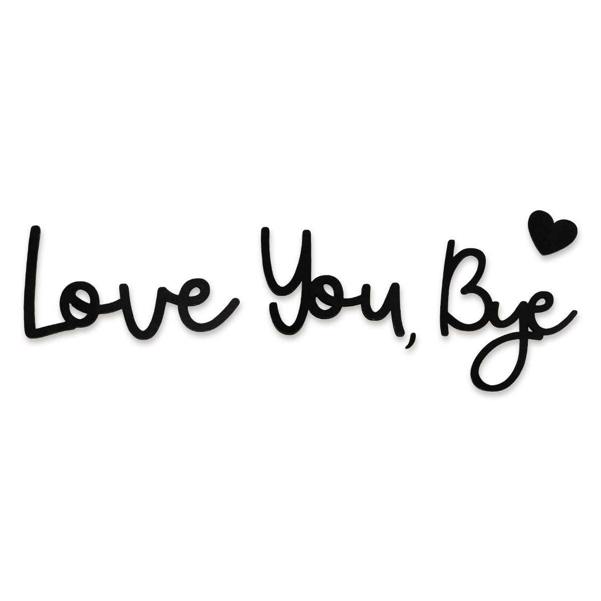 Lotsdonxia Love You Bye Above Door Sign, Modern Black Letter Wall Art, Decor Plaque for Hallways, Stairs & Home Entrance