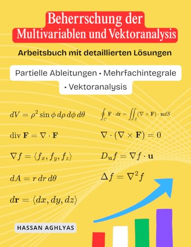 Beherrschung der Multivariablen und Vektoranalysis: Partielle Ableitungen • Mehrfachintegrale • Vektoranalysis | Arbeitsbuch mit detaillierten Lösungen