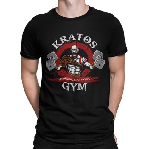 Camisetas La Colmena 2700-Kratos Gym (DDjvigo) (L, Negro)