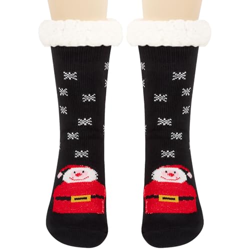 DERAYEE 1 Paar Kuschelsocken für Herren Damen Stoppersocken Warme...