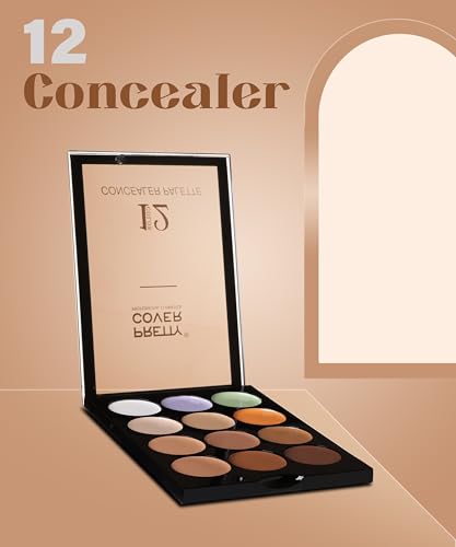 Image of Multi-Shade Concealer Palette - Blends to Cover Acne, Redness & Imperfections with a Natural Finish (Shade 1)