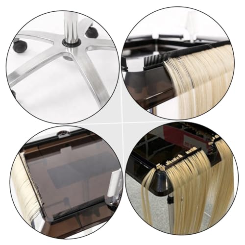 Chariot support perruques hauteur réglable pour barbiers et salons - 7