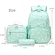 SIVENKE Schulrucksack Mädchen Teenager Damen Schultasche Rucksack Set Gänseblümchen Schulranzen für Mädchen Schule Freizeit mit Lunchpaket Tasche und Mäppchen