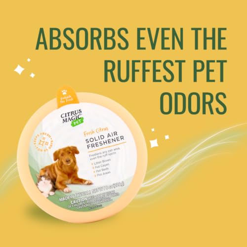 Image of Citrus Magic Pet Solid Air Fresheners, Fresh Citrus, 8 Ounce