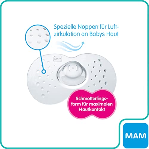 MAM Stillhütchen Größe M (ø 20 mm) im 2er-Set, extra weiche Brusthütchen zum Schutz beim Stillen, Brustwarzenschutz für maximalen Hautkontakt zwischen Mutter und Kind – Bild 7