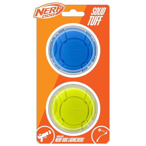 Nerf Dog Sonic Ball Lot de 2 jouets pour chien Légers, durables et résistants à l'eau 6,3 cm...