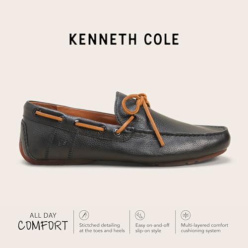Gentle Souls by Kenneth Cole Men's Nyle Driver Boat Shoes Cushioned for All-Day Comfort, Built-in Arch Support3
