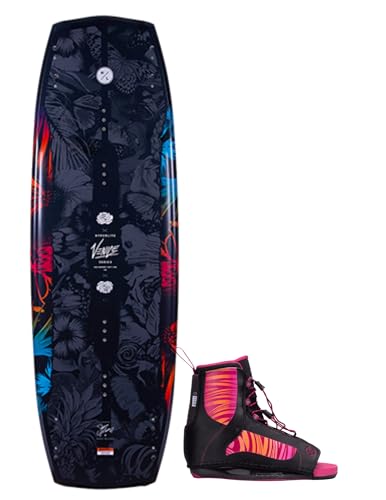 Hyperlite Venice Womens Wakeboard 136 W/Jinx Bindings Black/Red 136cm/(8-11)
