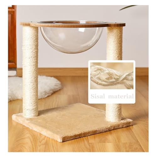 Arbre à chat avec lit suspendu capsule et planche à gratter en sisal - 7
