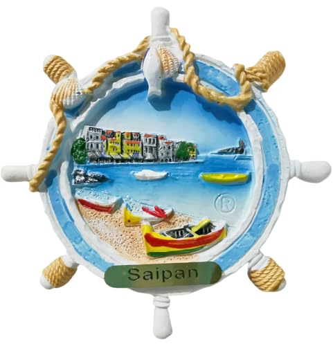 Imán Decorativo 3D Saipan EE. UU. Souvenir miniatura 1
