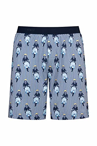 Mey Pantalones cortos para hombre con estampado llamativo, 100% algodón orgánico con...