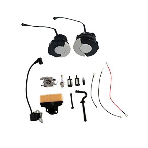 B Blesiya Gasoline Tank Cover Carburetor Ignition Coil Air Cleaner Fuel Line For MS210