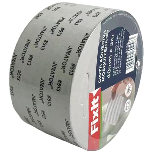 Family YS Reparaturklebeband für Moskitonetze, robustes Fiberglasnetz, repariert Löcher und Risse sofort, ideal für Fenster, Türen und Zelte, Schwarz