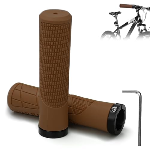 Adiwo Puños para Bicicleta con Bloqueo de Aluminio 22mm