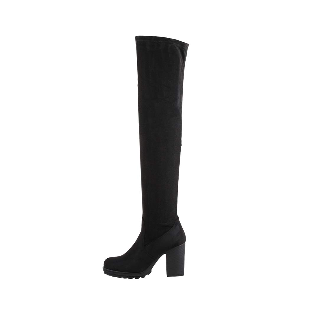 Elara Bottes Femme à Talons Hauts Chunkyrayan