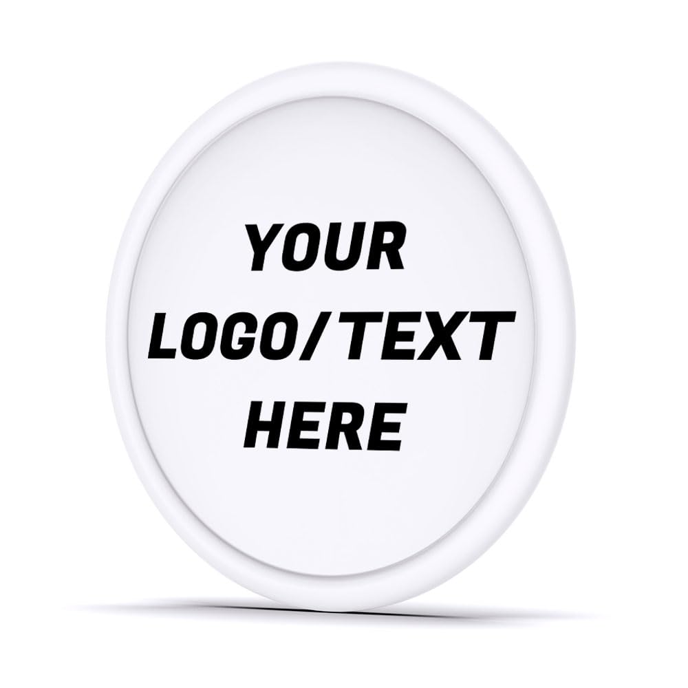 Sunyoungift 500 Custom Plastic Tokens,Imprint with Your Personalized Text,Logo or Image for Poker Chips,Drink Tokens,Casino Night,Wedding or Bar and Grill (White)