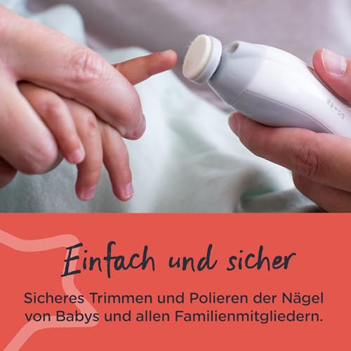 Tommee-Tippee-Elektrischer-Baby-Nagelknipser-und-Kleinkind-Nagelknipser-Manikure-Set-mit-LED-Licht-und-6-Feilenkopfen-fur-Neugeborene-Kleinkinder-oder-Erwachsene