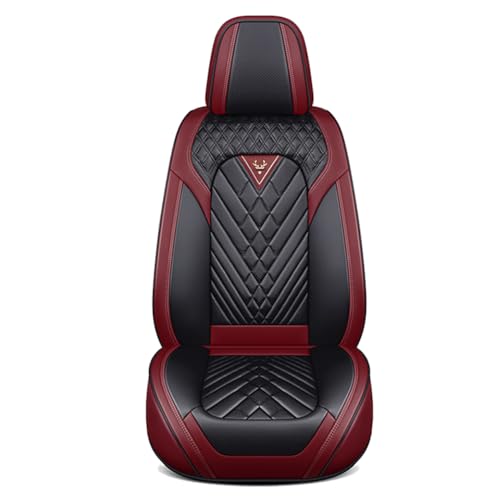 GUOPENG Fundas Asientos Coche para 918 Spyder, PU Cuero Funda Asiento Impermeable Delanteros Y Traseros Juegos Cubreasientos Accesorios,A/Standard-D/Black~Red