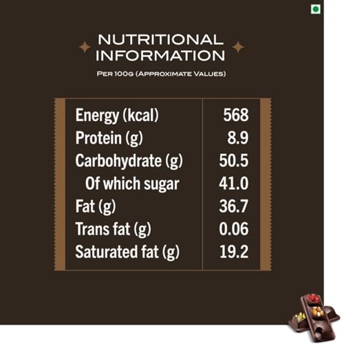 Image of Fabelle Open Secret - Milk, Centre- Filled Luxury Chocolate Bar Topped with Visible Nuts & Berries, 121g (Pack of 3)