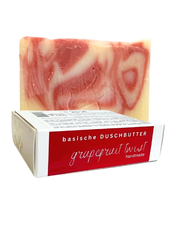 Adessa Mantequilla de ducha de pomelo Twist, porcentaje de aceite natural 25%, 100 g