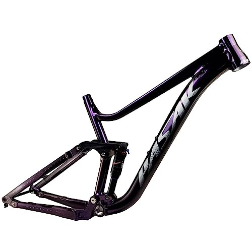 HIMALO Full Suspension Mountain Bike Frame 27.5er/29er Downhill Bike Frame 16''/18'' 3.0 Tires Boost Thru Axle Frame 148mm DH/XC/AM(Purple,29 * 16'')