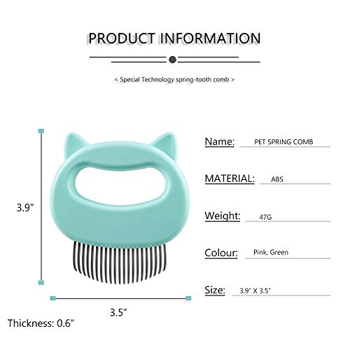 2 Pcs Hair Removal Comb for Cats Dogs Grooming Brush Tools Cleaning Open Knot Hair Flea Comb Massage Trimmer Quick Clean… - Image 3