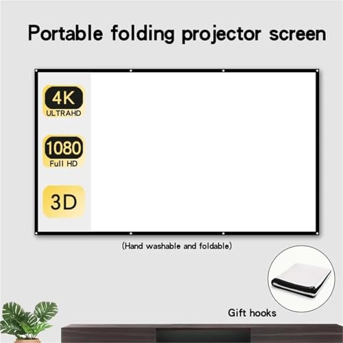 Pantalla proyector 150 pulgadas plegable para camping miniatura 3