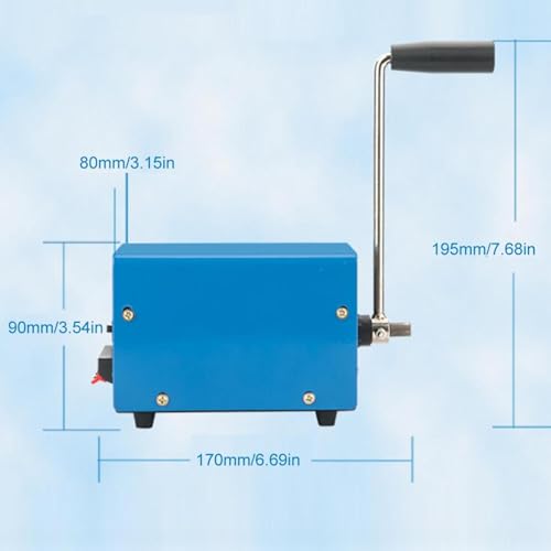 Générateur manuel à manivelle 20W chargeur alimentation secours durable multi-tension - 2