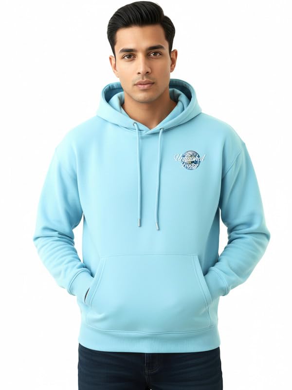 fflirtygo Men’s Fleece Printed Hoodie | Stylish Winter Sweatshirt for Men | Regular Fit Hoodies with Kangaroo Pocket | Sizes from S to 6XL-picture-25