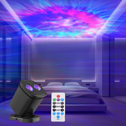 Gullgue Galaxy Projector, Night Light Projector with Remote & Time Control | Stunning Nebula Ceiling Lighting, LED Nebula Night Lamp for Kids Birthdays/Party/Bathroom/Bedroom, Black - image 1