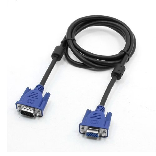 BIG BOOM® 4. 9Ft Length VGA 15 Pin Male to VGA 15 Pin Female Adapter Cable for PC(Black,Blue,Silver)
