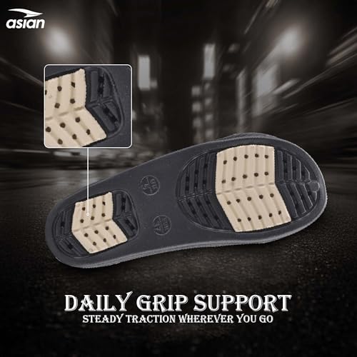 Image of ASIAN Femina-18 Women's Slippers with Elegant Double-Buckle Design, Soft Cushioned Footbed, Chunky Anti-Slip Sole, Lightweight Build, Perfect for Daily Use, Travel and Stylish Comfort