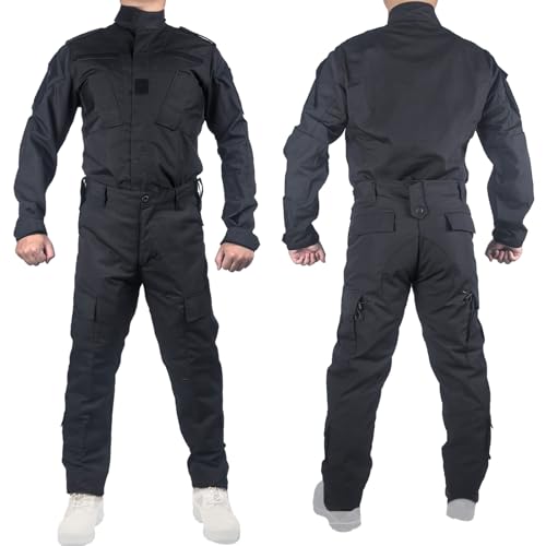 ATAIRSOFT - Tactical Military Camo BDU Uniform Set for Men Combat Shirt & Pants Ripstop Apparel for Outdoor Hunting Airsoft Paintball