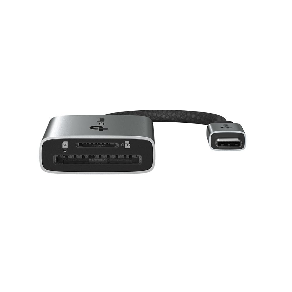 TP-Link UA440C UHS-II Lettore di Schede SD/microSD 4.0, USB 3.0 Type-C Velocità fino a 5 Gbps, Lettura/Scrittura Simultanea, Compatibile con Mac OS, Windows, iPadOS, iOS, Android, Linux OS e Chrome OS