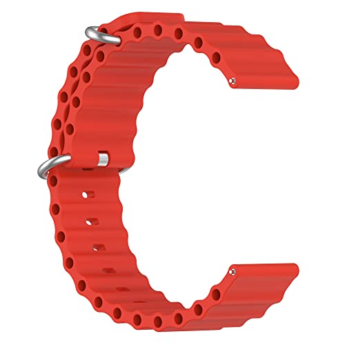 Correa de silicona para Realme Watch 3/2 Pro Ajustable Roja