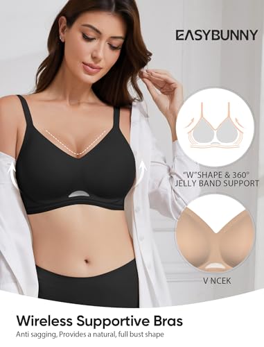 Image of Wireless Bras for Women No Underwire Seamless Buttery Bralettes Smoothing Women's Bras Full Coverage Shapedly Bra