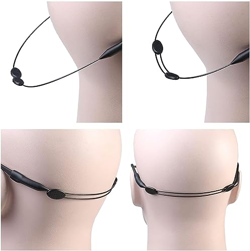 Image of Feora9X Adjustable Eyeglass Strap With Ear Support, Sunglass Lanyard Neck Cord Retainer, Anti-slip Specs Holder for Glasses