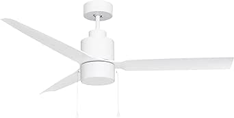 Maxim Lighting 88707MW Falcon - Ceiling Fan with Light Kit-16.25 Inch Tall and 52 Inch Wide, Finish Color: Matte White