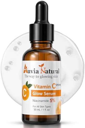 Premium 20% Vitamin C Serum for Face with Hyaluronic Acid & 5% Ni...