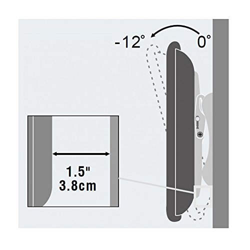 Support mural inclinable Techly pour TV et écran plat avec gestion des reflets
